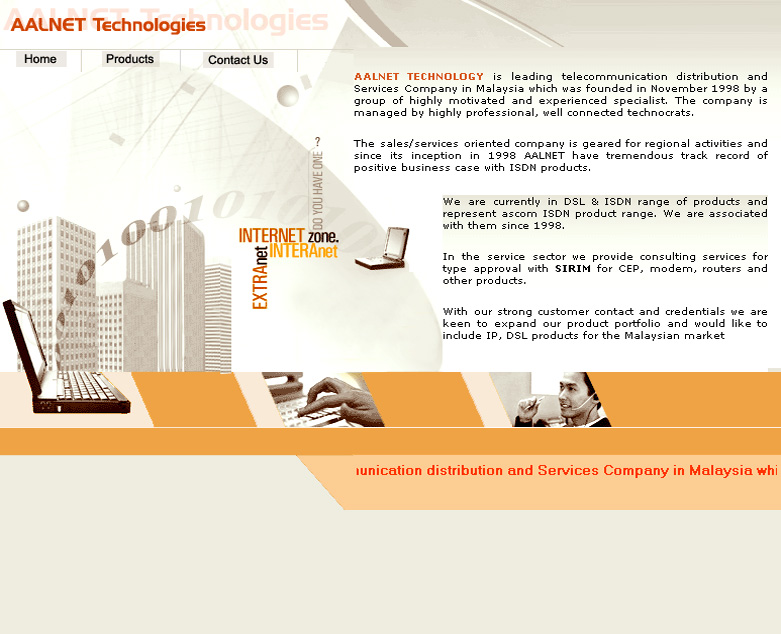 Aalnet Technologies Website