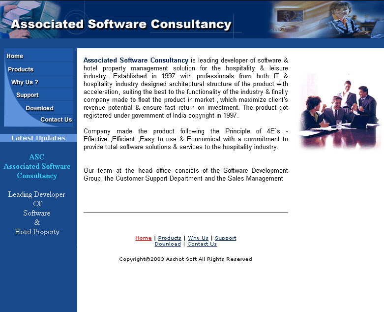 Associated software consultancy Website