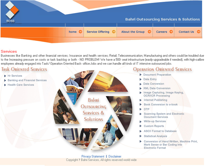 Bahri outsourcing Website
