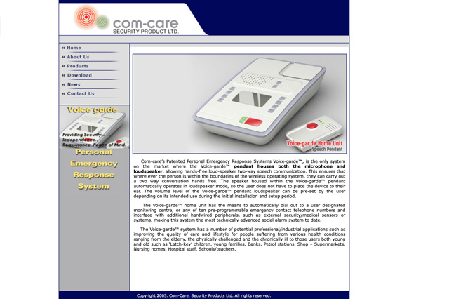 Com Care Security Product Ltd Website