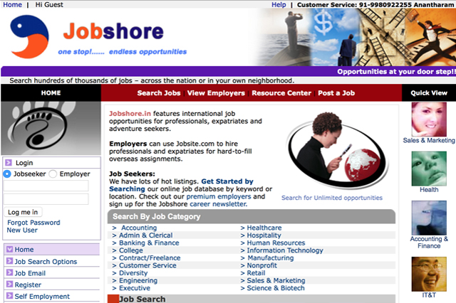 Jobshore Website