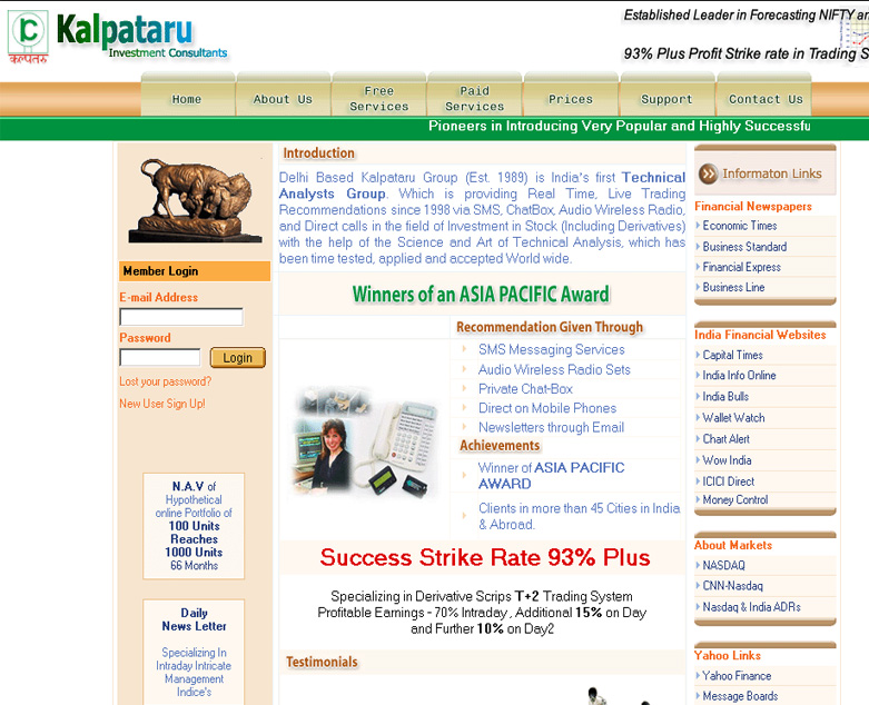 Kalpataru investment consultants Website