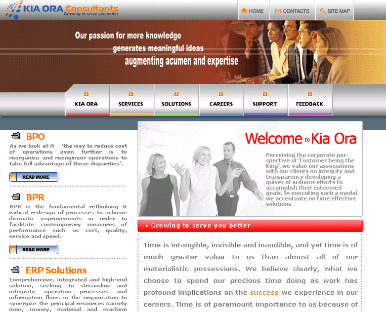 Kia ora consultants Website