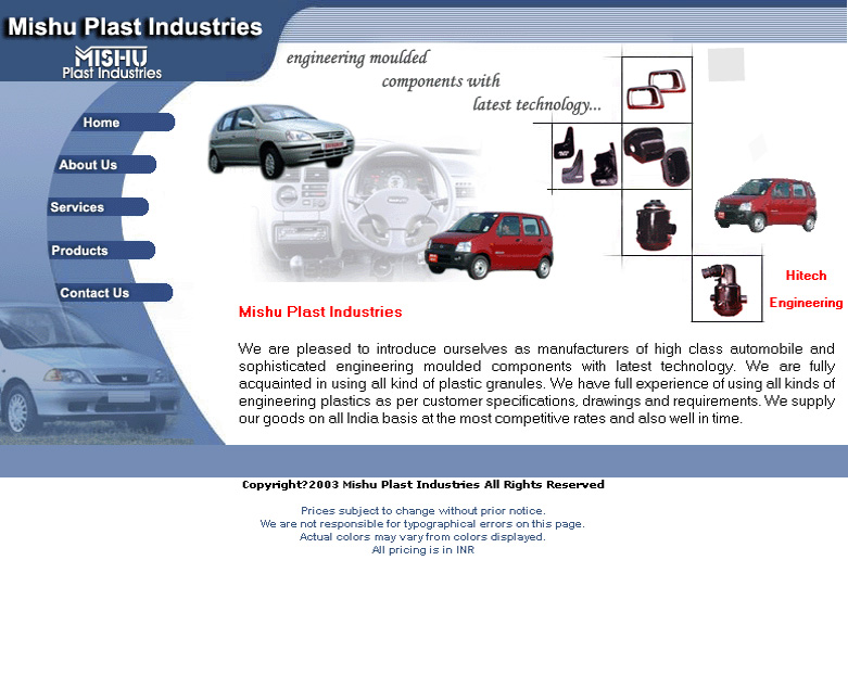 Mishu plast industries Website