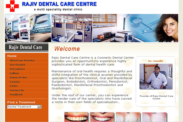 Rajiv Dental Care Website