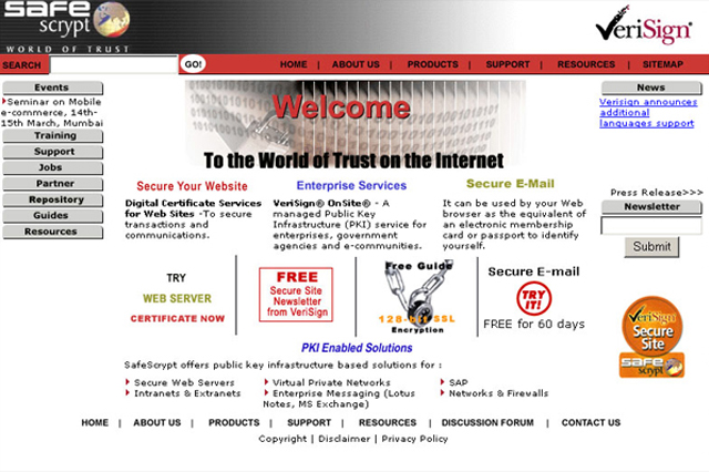 Safe Scrypt Website