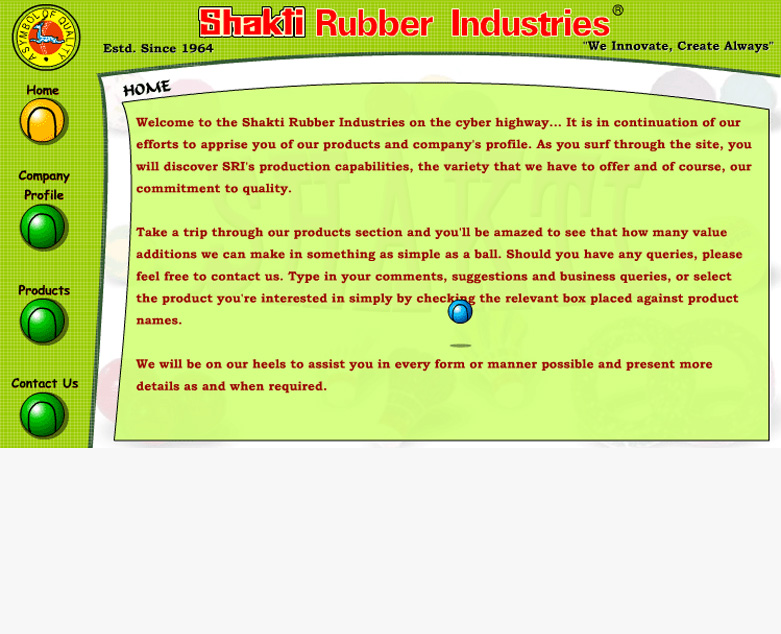 Shakti Rubber Industries Website