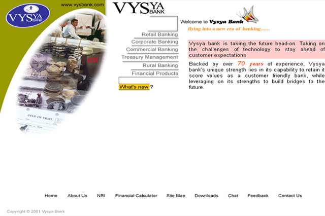 Vysya Bank Website