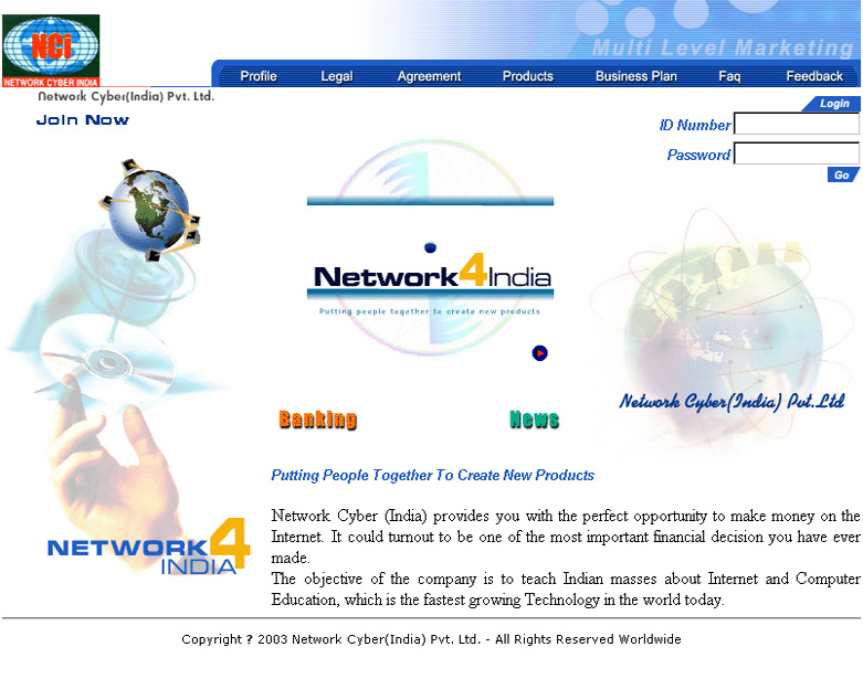 network cyber india Website